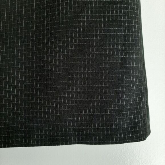 AK ANNE KLEIN / Classic Grid Check Knee Length Pencil Skirt Black Sz 10 - Picture 6 of 11